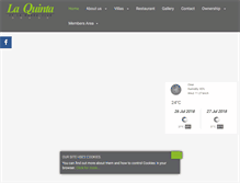 Tablet Screenshot of laquintaclub.com
